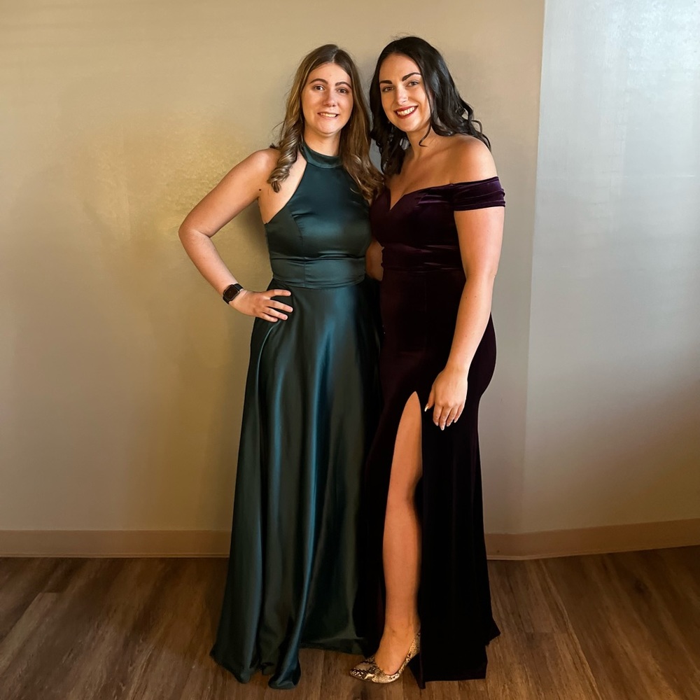 Purple Velvet Gown